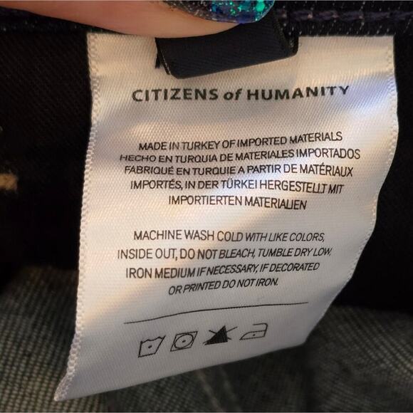 Citizens of Humanity y2k Paloma Wide Leg Baggy Jeans in Devine Dark Wash Size 33 - Picture 14 of 16